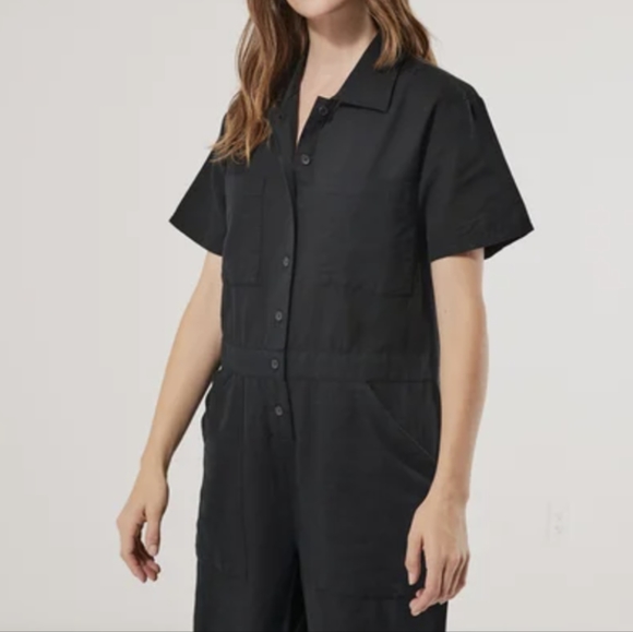 Pact organic hemp lightweight utility jumpsuit - Picture 3 of 9